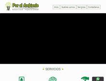 Tablet Screenshot of porelambiente.com